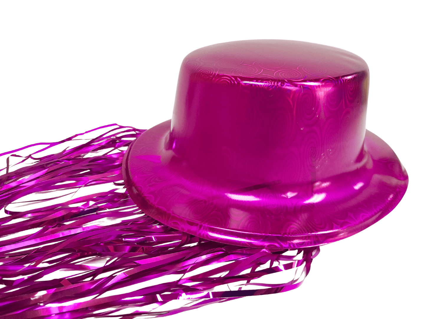 GORRO FIESTA METALIZADO Nº20-A C/PELO FUXIA