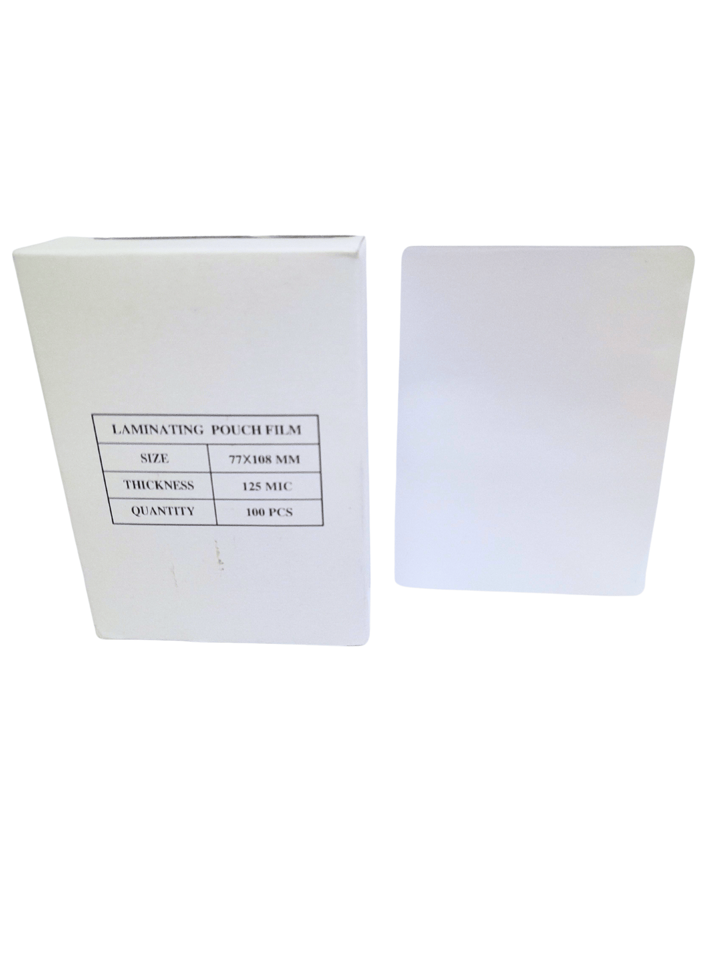 TERMOLAMINAS TAMAÑO CARNET 125 MIC 100 UNIDADES (PINOCHO)
