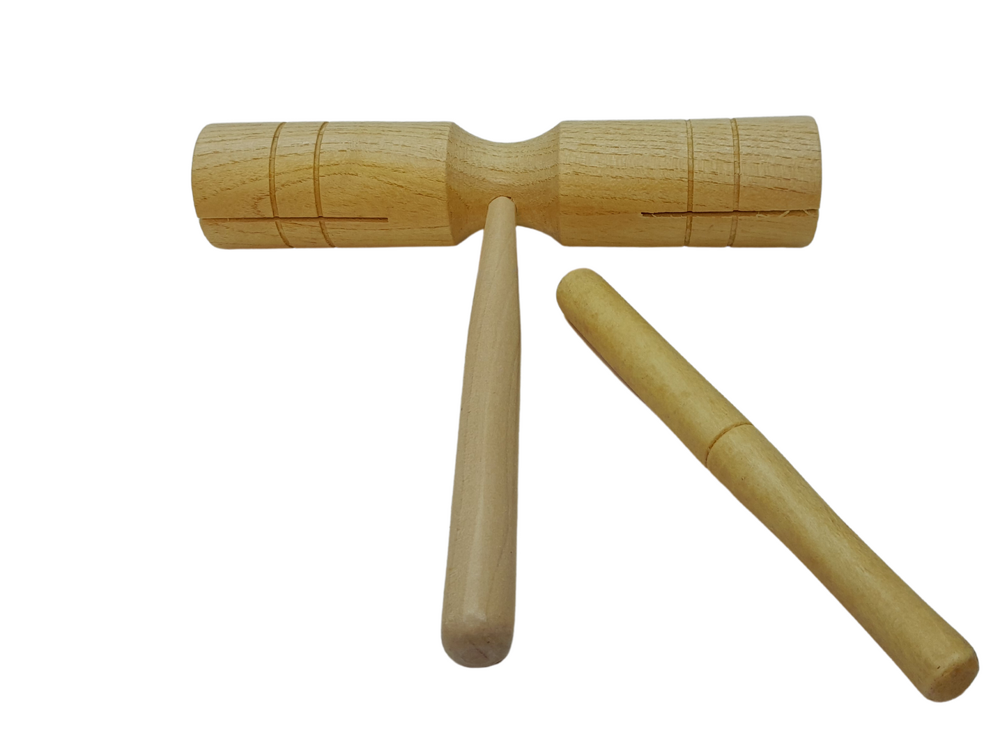 CLAVE MADERA DOBLE 19 CM TOC TOC (PINOCHO)