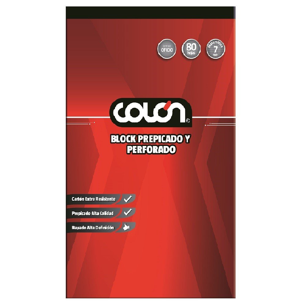 BLOCK COLON OFICIO 7 MM