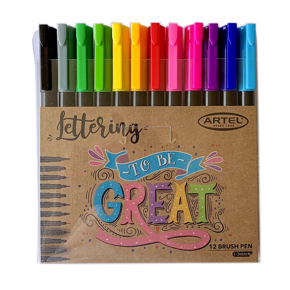 MARCADORES BRUSH PEN 12 UN ARTEL