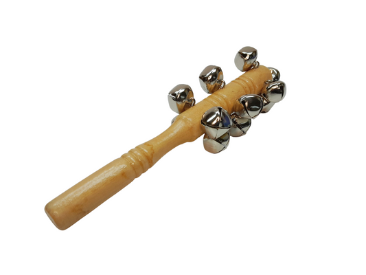 CLAVE PALO MADERA C/CASCABEL 21 CM  (PINOCHO)
