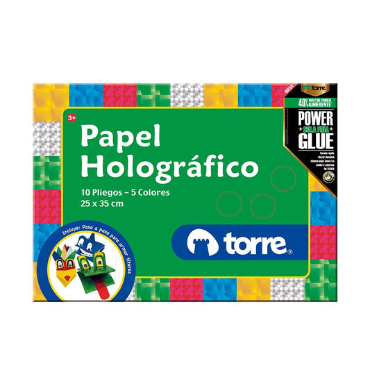 BLOCK PAPEL HOLOGRAFICO TORRE