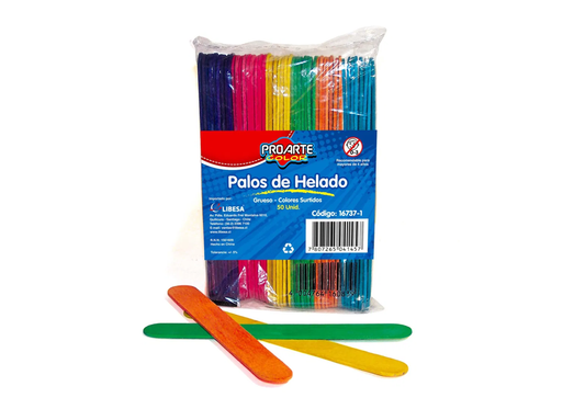 PALO HELADO GRUESO COLOR 50UN PROARTE
