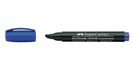 PLUMON PERMANENTE PTA BIS AZUL FABER CASTELL