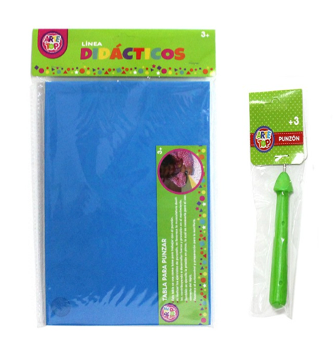 TABLA GOMA EVA+ PUNZON PLASTICO ARTETOP