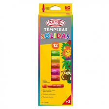 TEMPERA SOLIDA 12 COLORES ARTEL