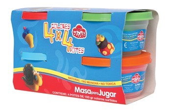 MASA PARA JUGAR DIDO SET 4 UNIDADES