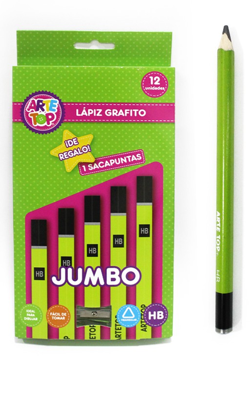 LAPIZ GRAFITO HB TRIANGULAR JUMBO ARTETOP