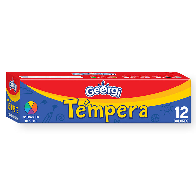 TEMPERA 12 COLORES GEORGI