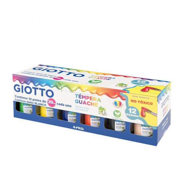 TEMPERA 12COL 20ML GIOTTO